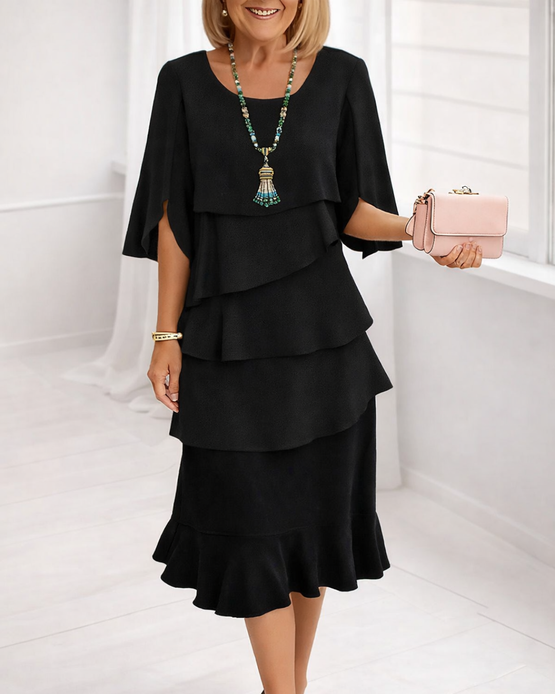 Orivella™ - Robe Élégante à Volants Femme