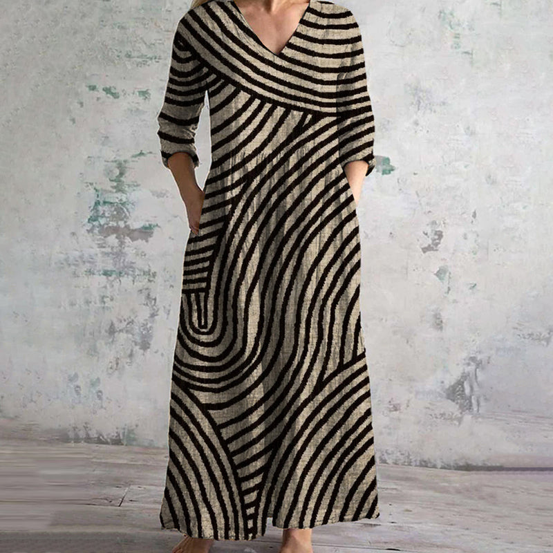 Arianna™ - Robe rayée élégante et pratique