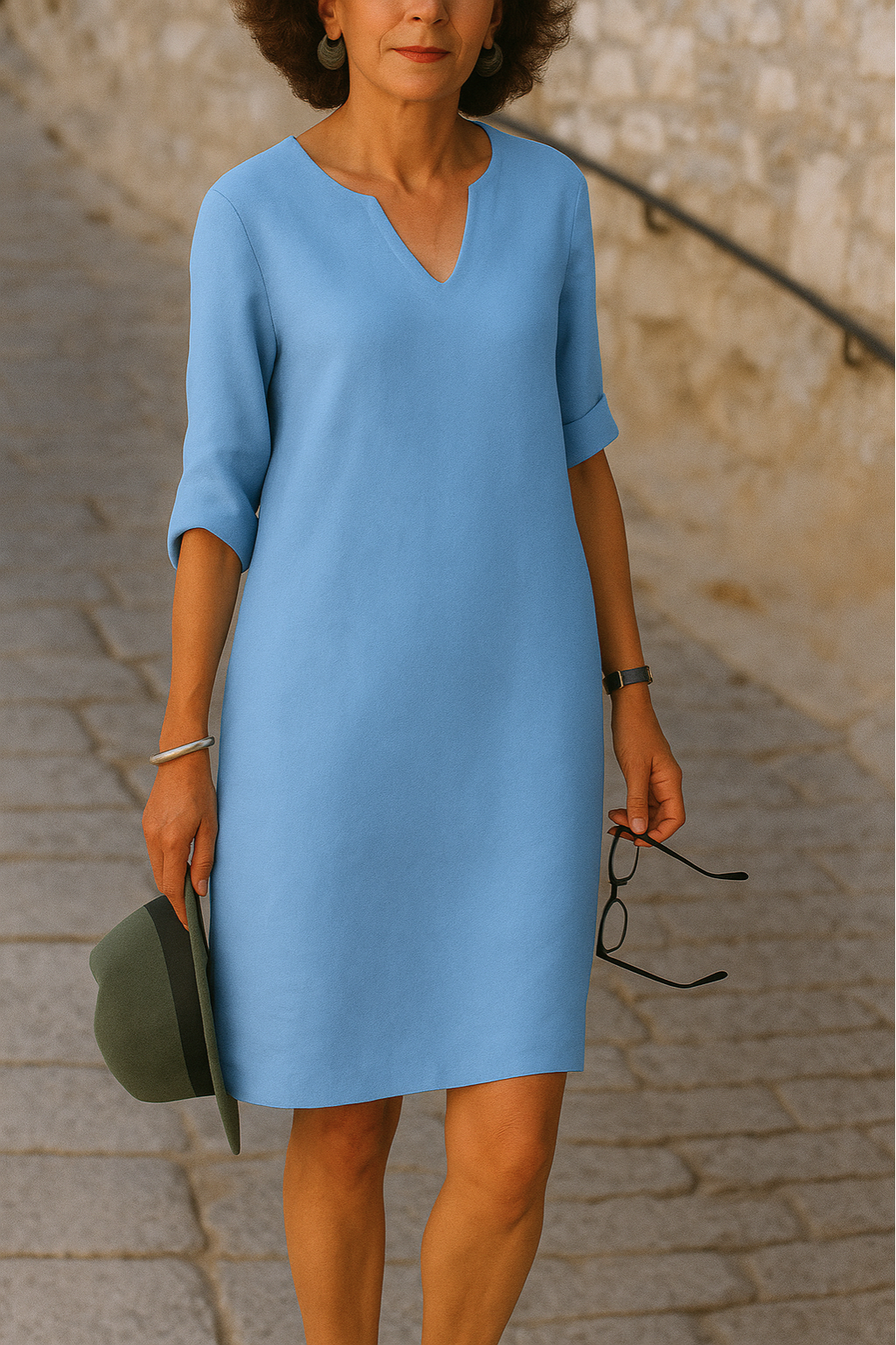 Lunéa™ - Robe Élégante avec Décolleté en V