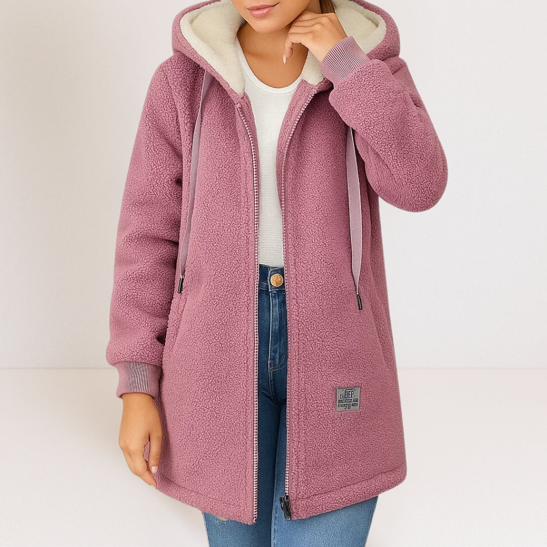 Ravienne™ - Veste Longue Douillette à Capuche pour Femme