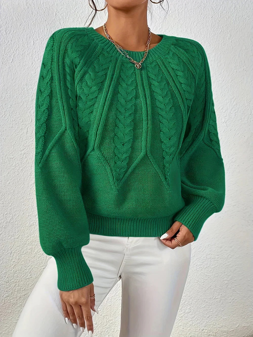 Cezanne™ - Pull épais à manches bouffantes pour femme