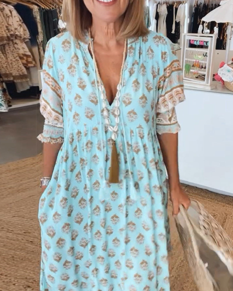 Flavie™ - Robe Décontractée à Coupe Ample avec Imprimé
