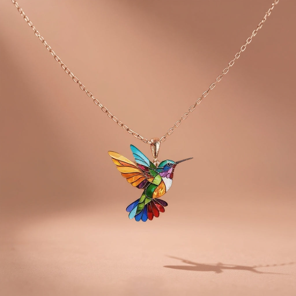 Helirianne - Collier et Boucles d’Oreilles Colibri Élégants