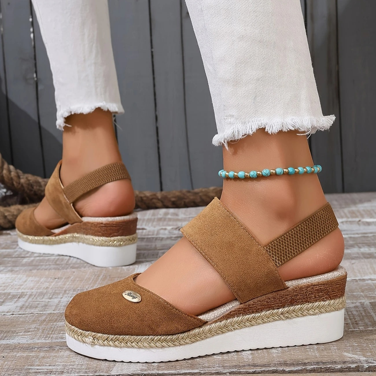Lioraelle™ - Sandales Orthopédiques avec Plateforme, Ventilées et Décontractées