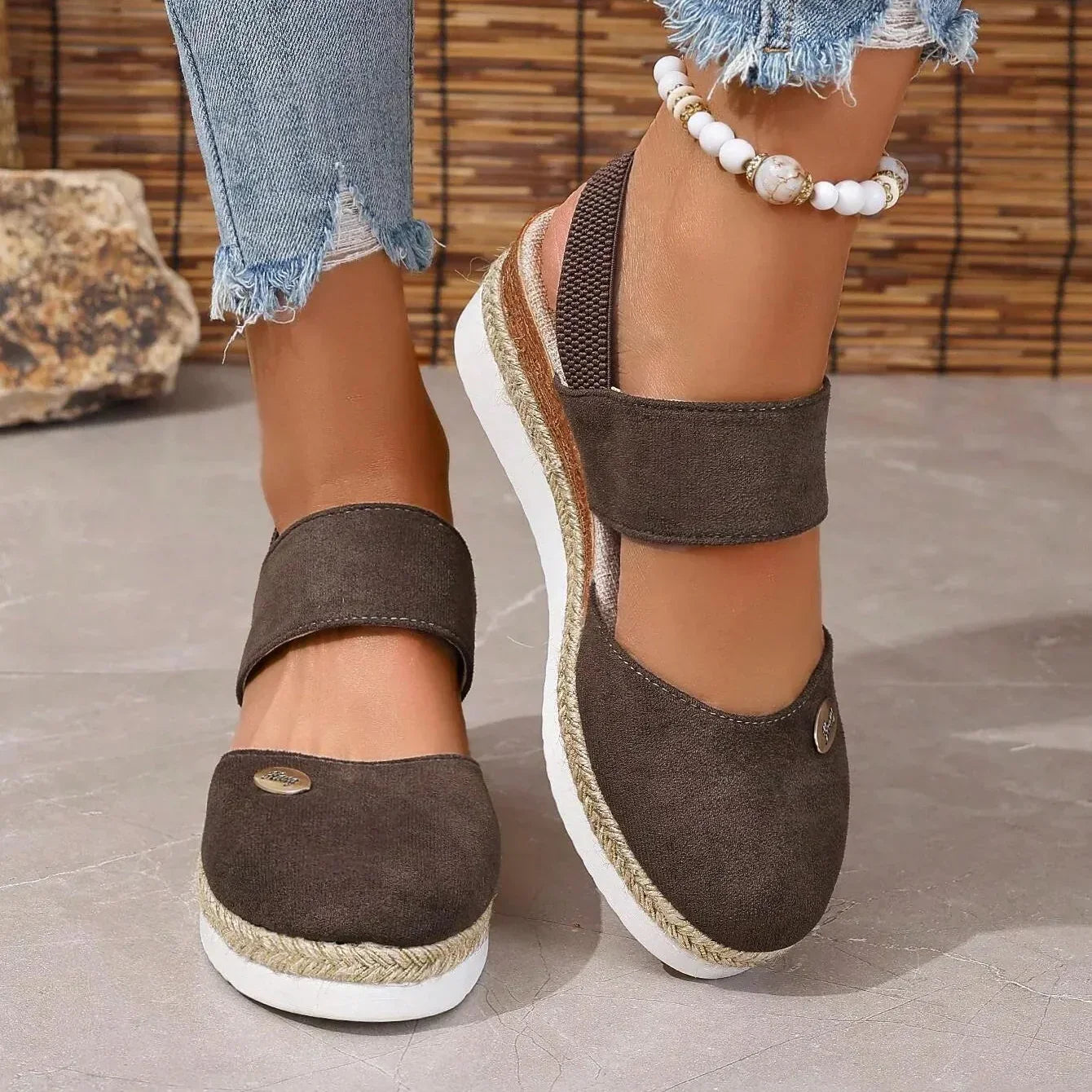 Lioraelle™ - Sandales Orthopédiques avec Plateforme, Ventilées et Décontractées