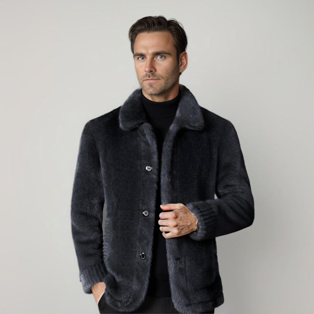 Aldéric™ - Manteau Parka Homme Fausse Fourrure Élégant