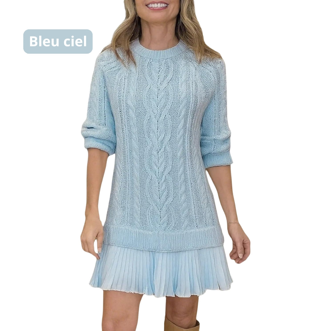 Marivessa™ - Robe Pull Torsadée Chaude et Élégante pour l’Hiver