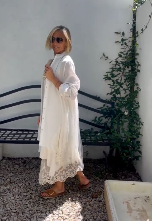 Ivera - Ensemble robe femme en dentelle avec cardigan