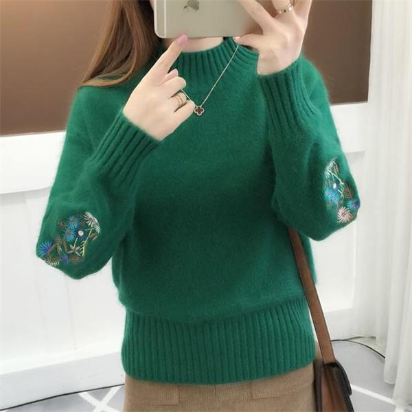 Andrée™ - Pull Brodé de Fleurs Épais