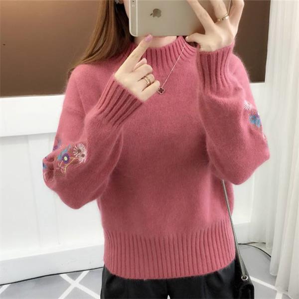 Andrée™ - Pull Brodé de Fleurs Épais