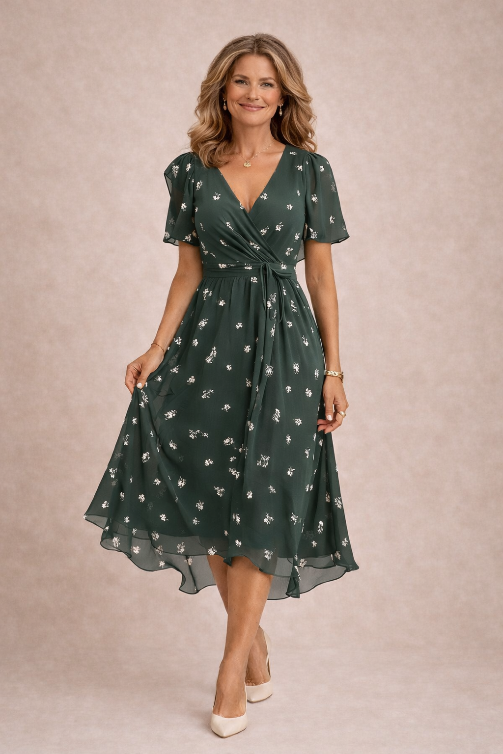 Kaedra™ - Robe Fluide Florale Élégante