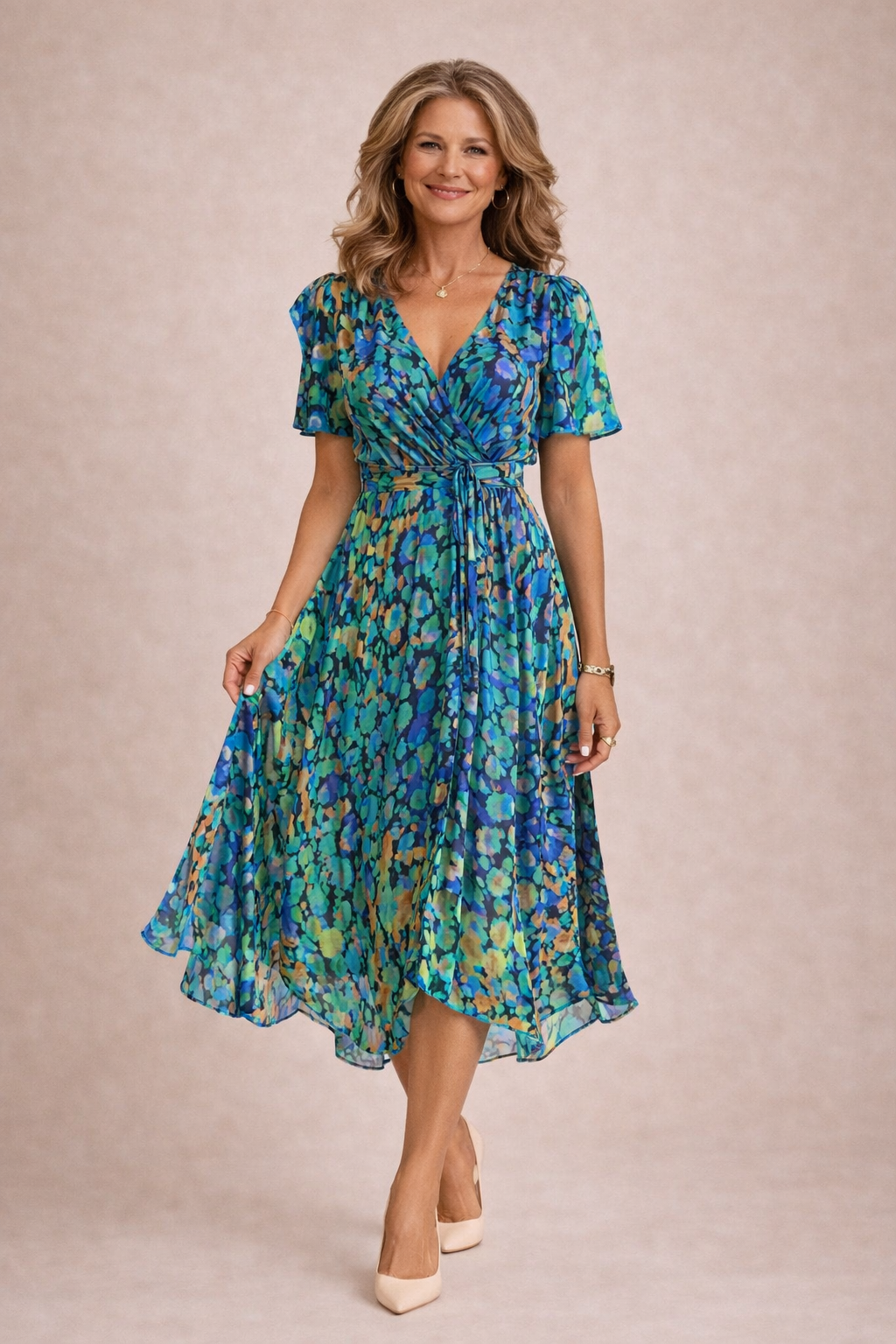 Kaedra™ - Robe Fluide Florale Élégante