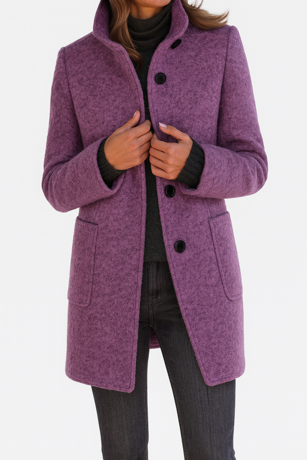 Marionne™ - Veste pour femme avec col montant pour un style élégant et fonctionnel