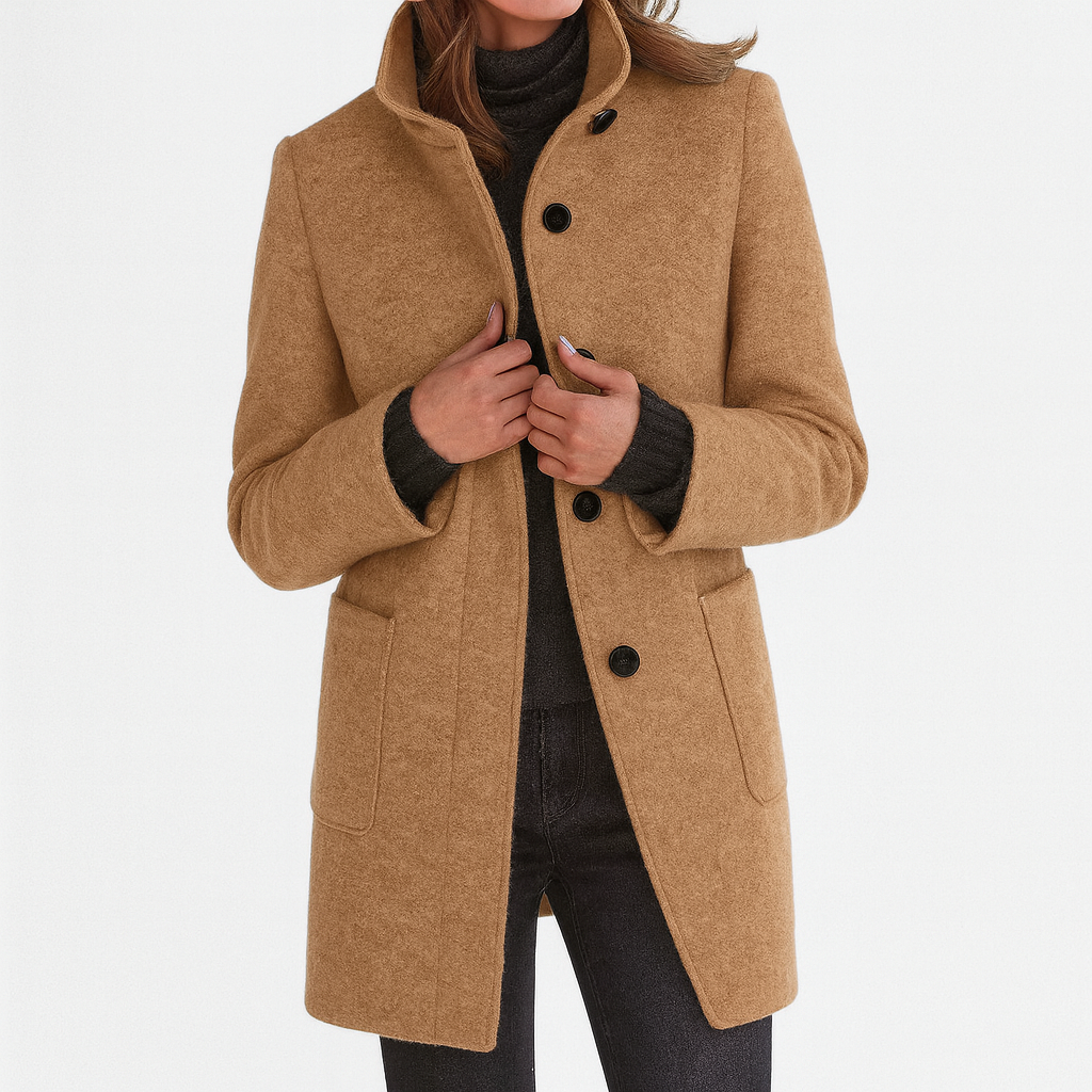 Marionne™ - Veste pour femme avec col montant pour un style élégant et fonctionnel