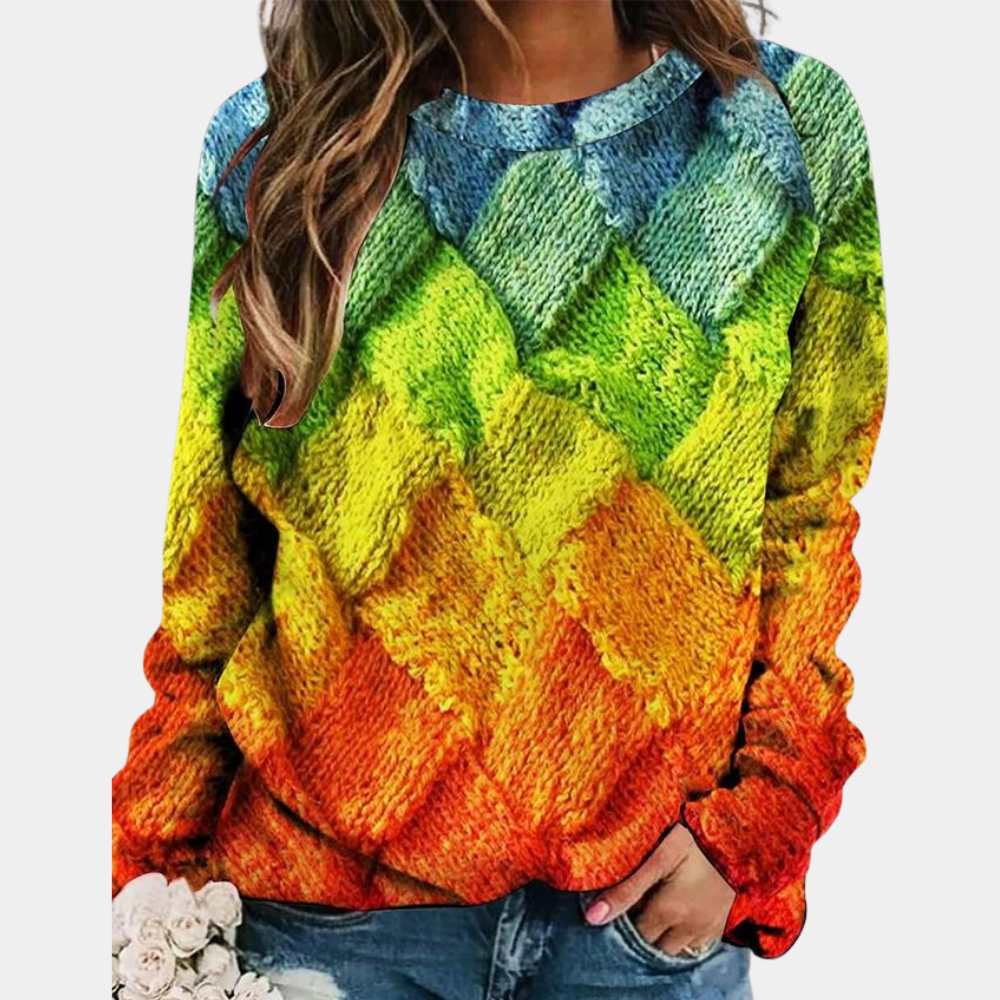 Salomé™ - Pull Coloré à Motif