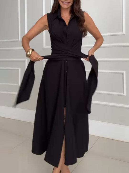 Romaine™ - Robe Élégante avec Couverture du Ventre