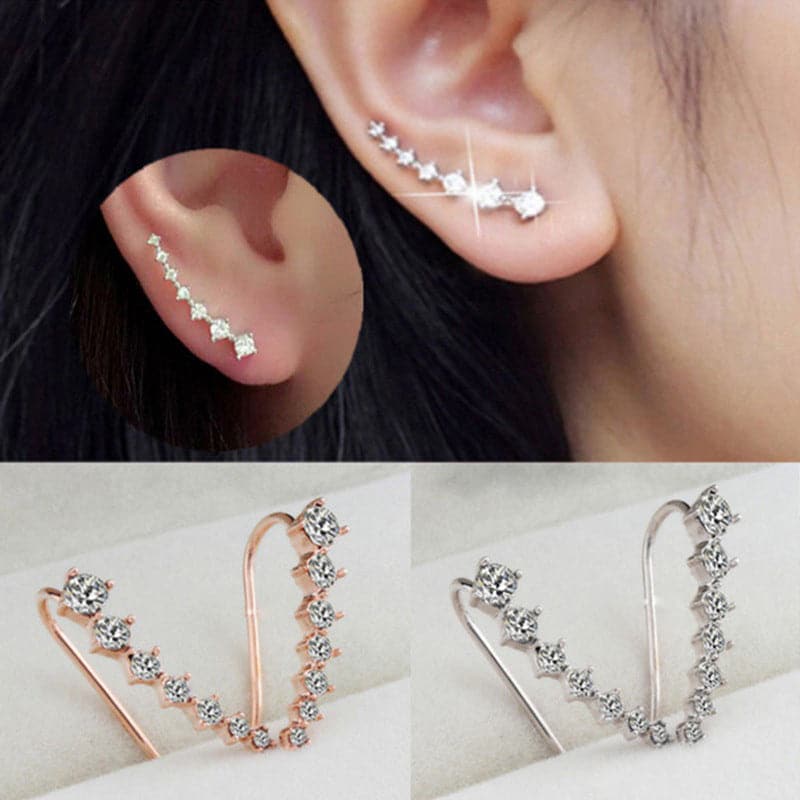 Océane™ - Boucles d'oreilles sept étoiles scintillantes