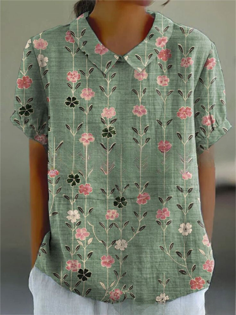 Ombeline™ - Chemise Florale Élégante