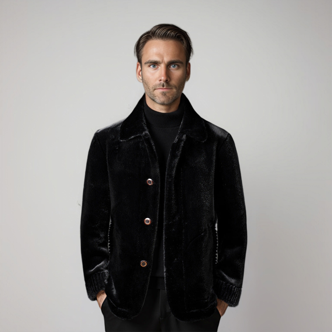 Aldéric™ - Manteau Parka Homme Fausse Fourrure Élégant
