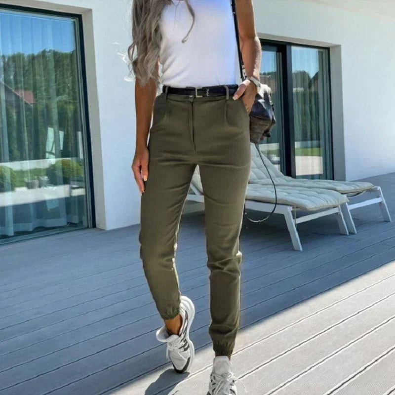 Kaatje - Pantalon femme cheville à poches élégantes