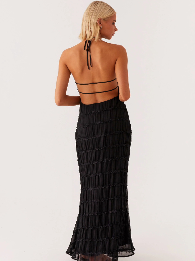 Olga™ - Robe Longue à Décolleté Halter