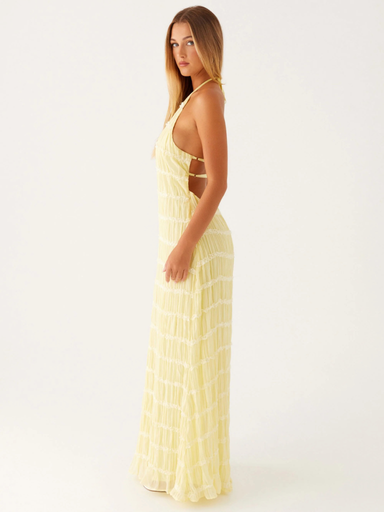 Olga™ - Robe Longue à Décolleté Halter