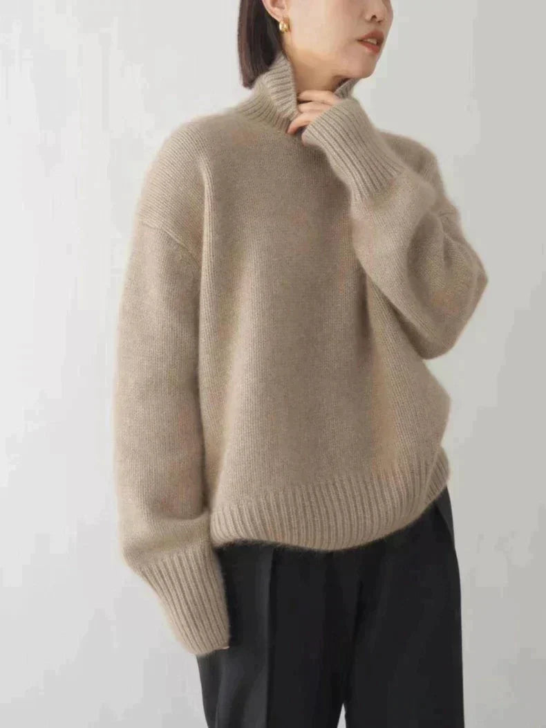 Karine™ - Pull à col roulé confortable et doux en maille