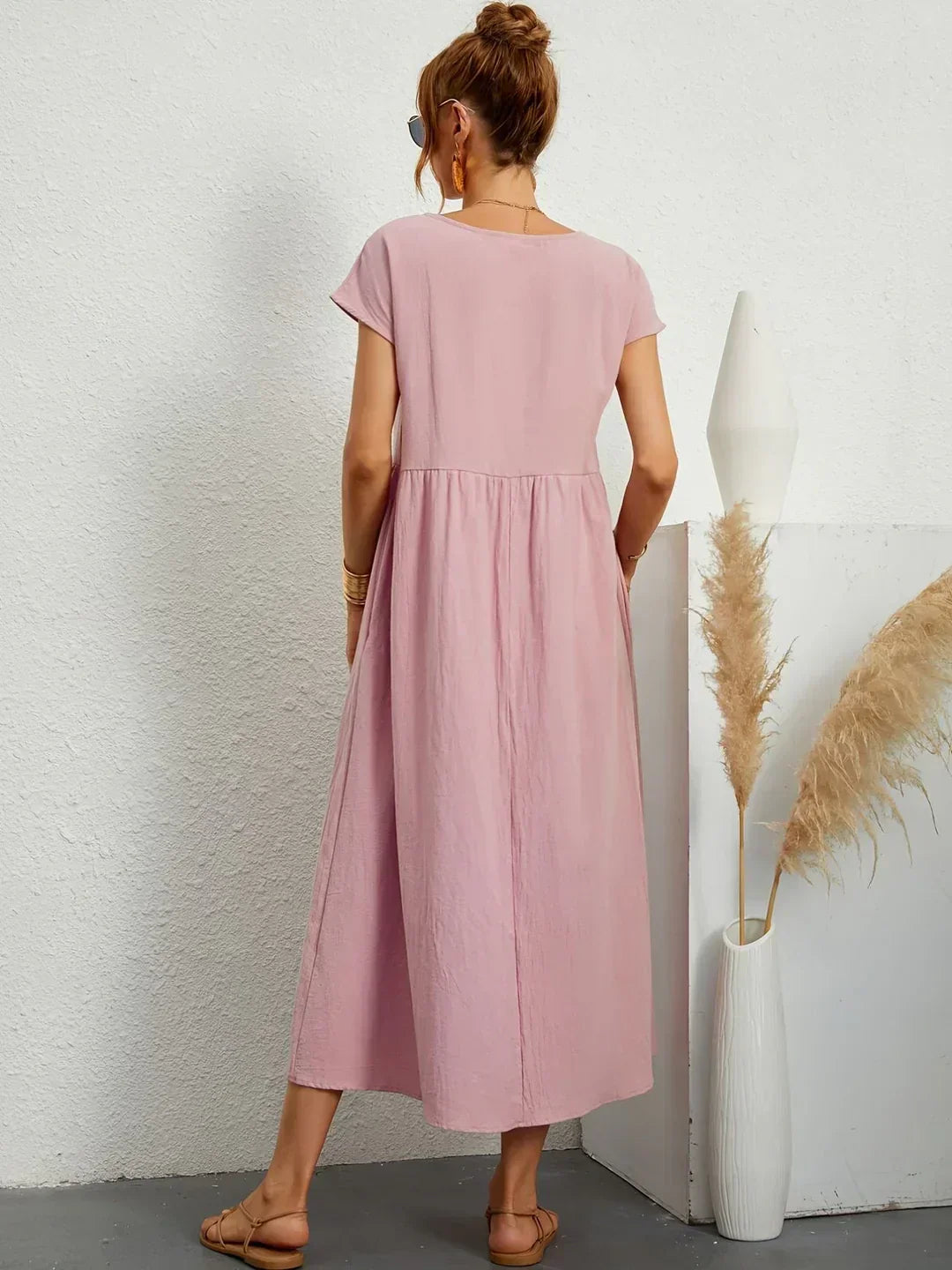 Quessara™ - Robe Midi Décontractée Coupe Fluide