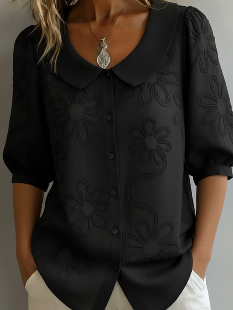 Ismeline™ - Blouse À Fleurs Brodées