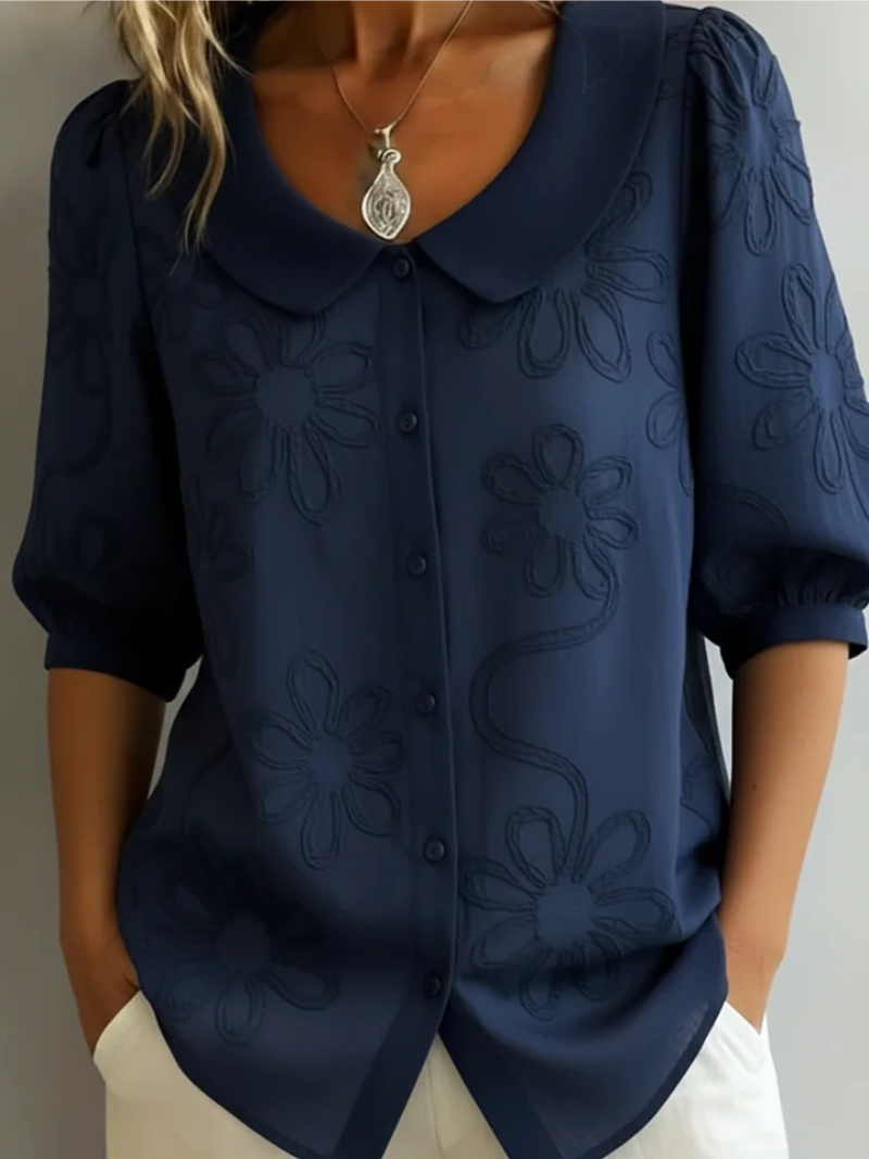 Ismeline™ - Blouse À Fleurs Brodées