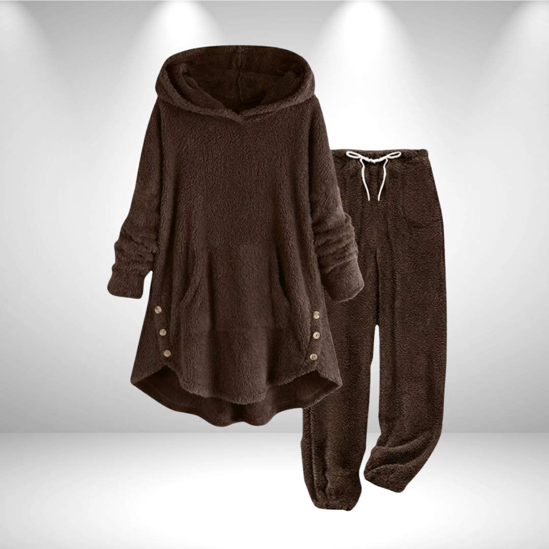 Neralisse - Ensemble Tunique Lounge Ultra-Douillet au Style Cocooning Hivernal