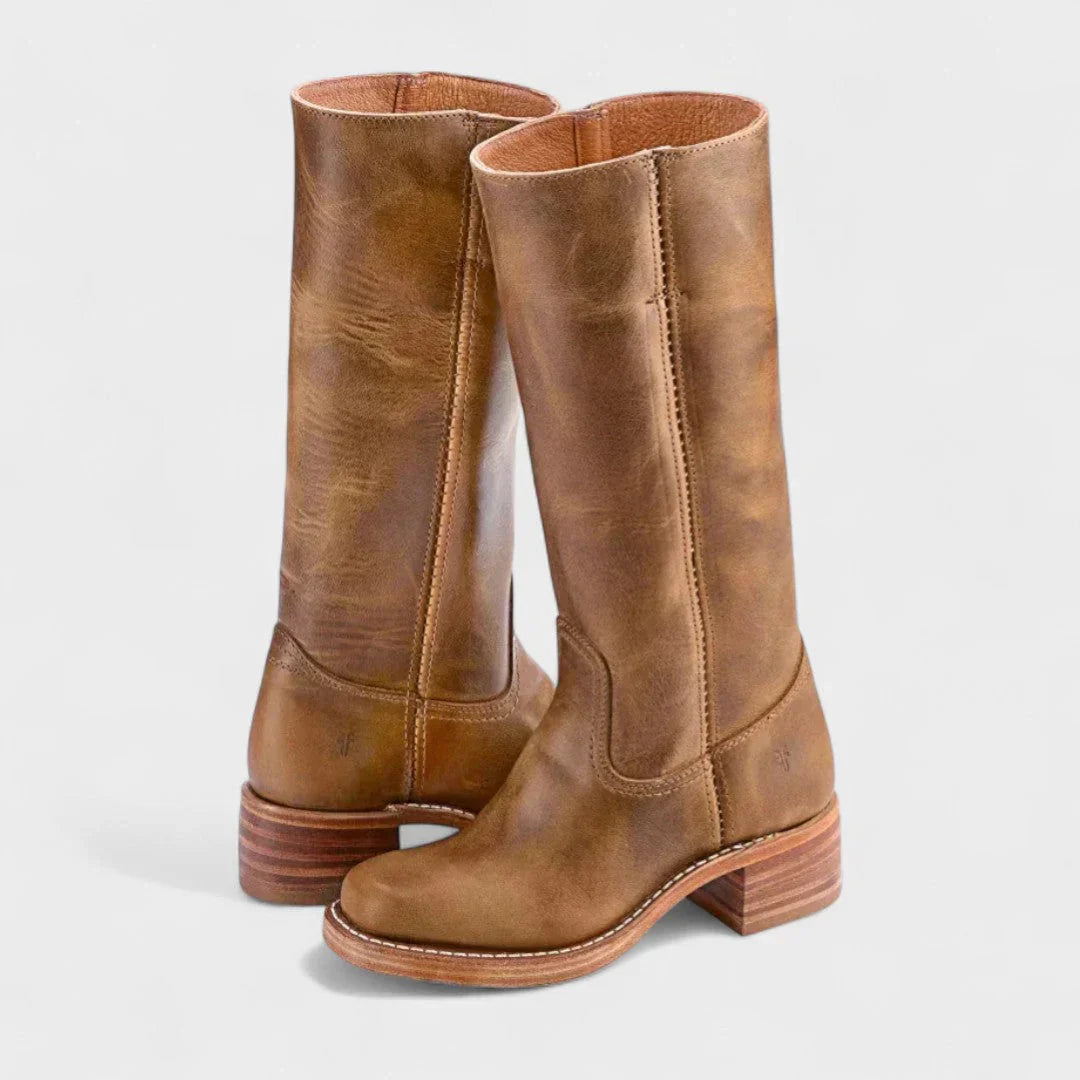 Marivellea™ - Bottes en Cuir Rétro pour Femme