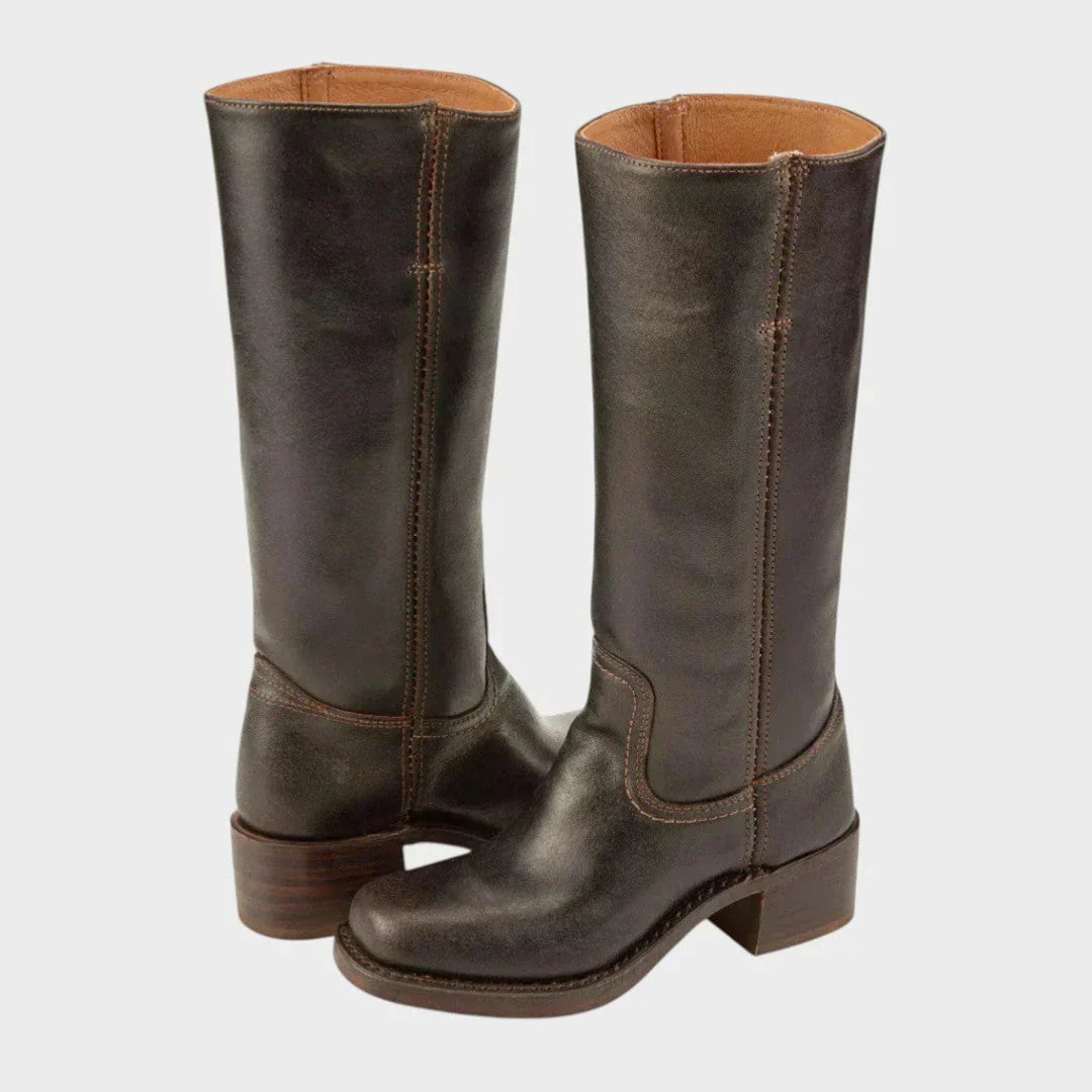 Marivellea™ - Bottes en Cuir Rétro pour Femme