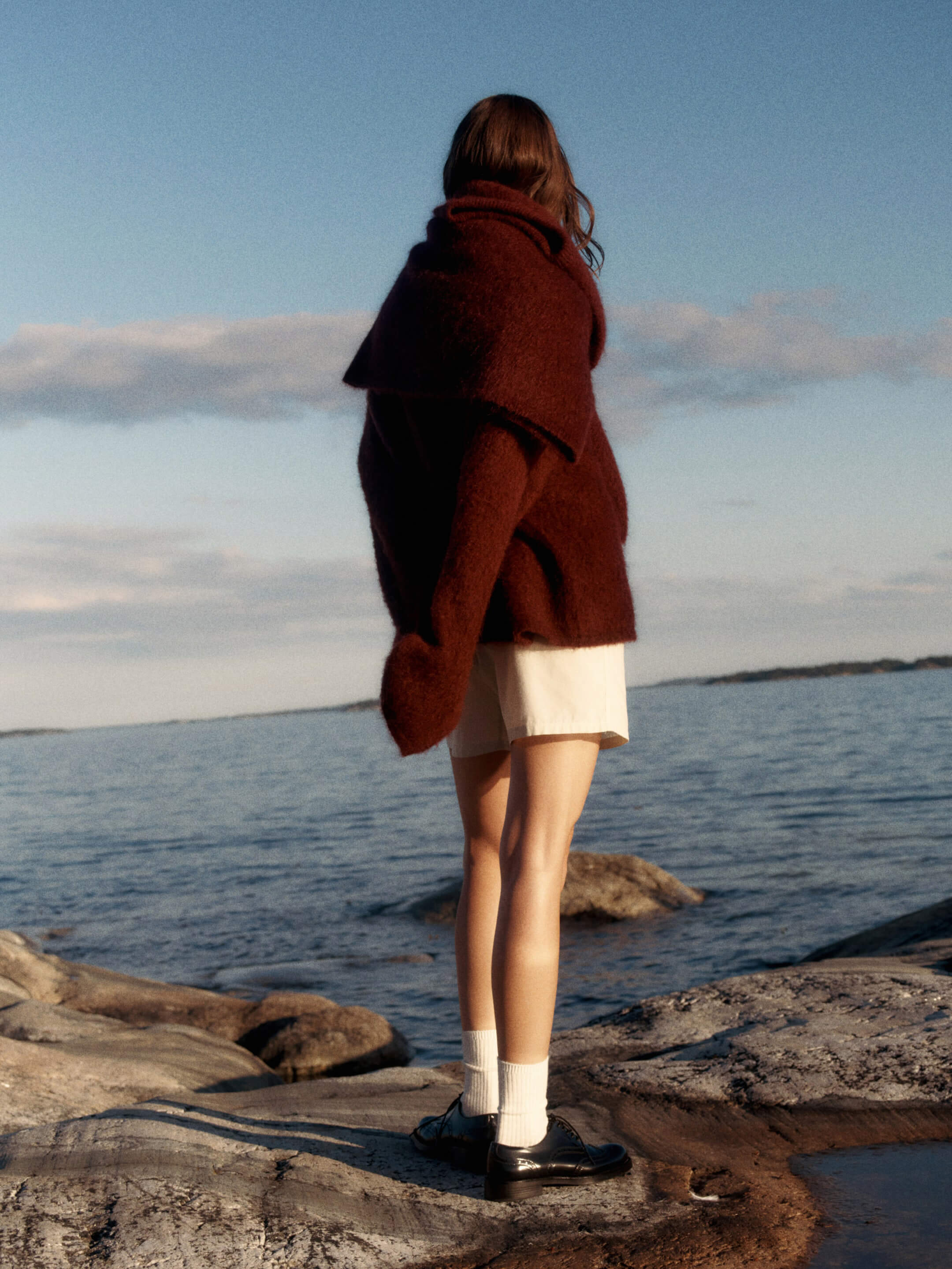 Mirjam™ - Ensemble Pull Oversize et Jupe en Mélange de Mohair