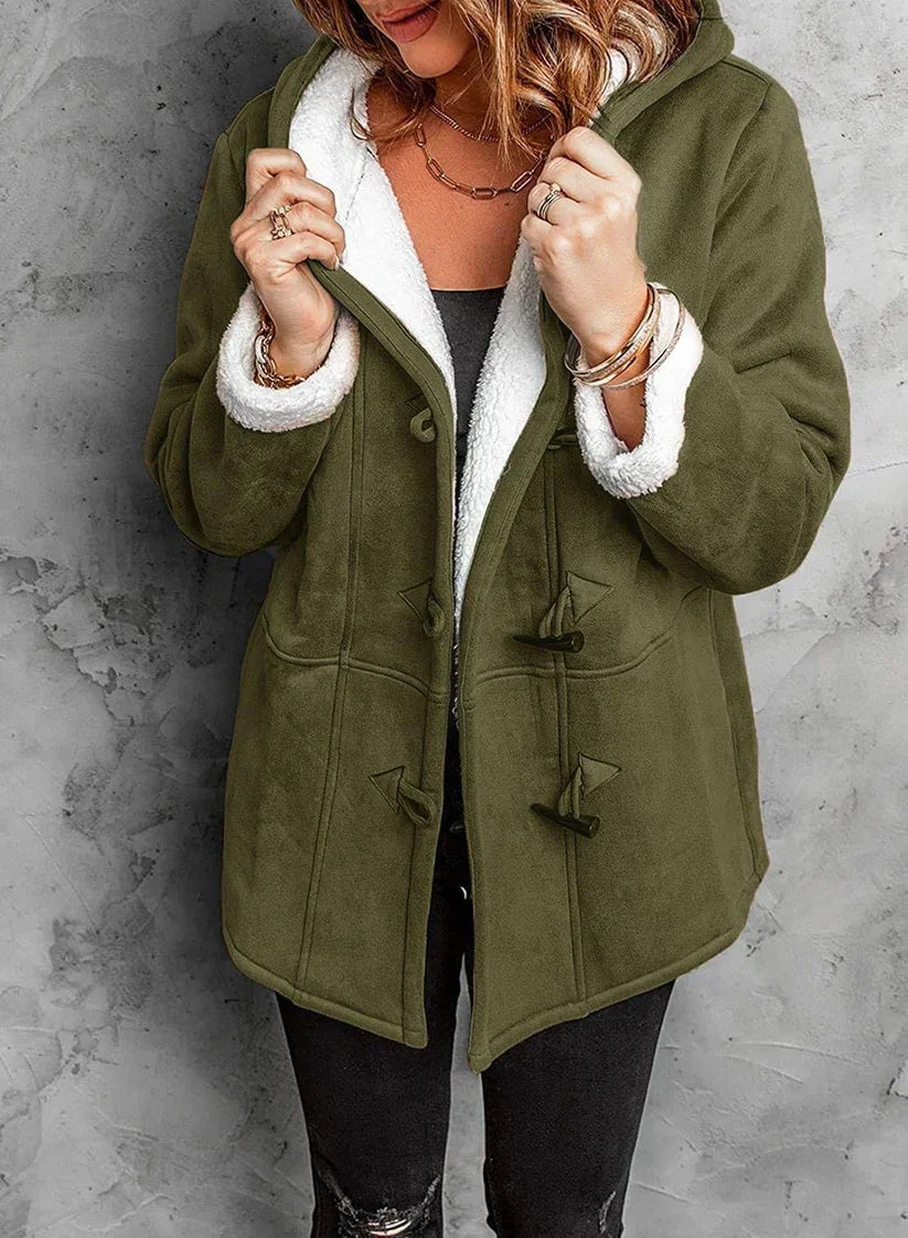 Ismira™ - Veste d’hiver chaude avec doublure en sherpa et capuche