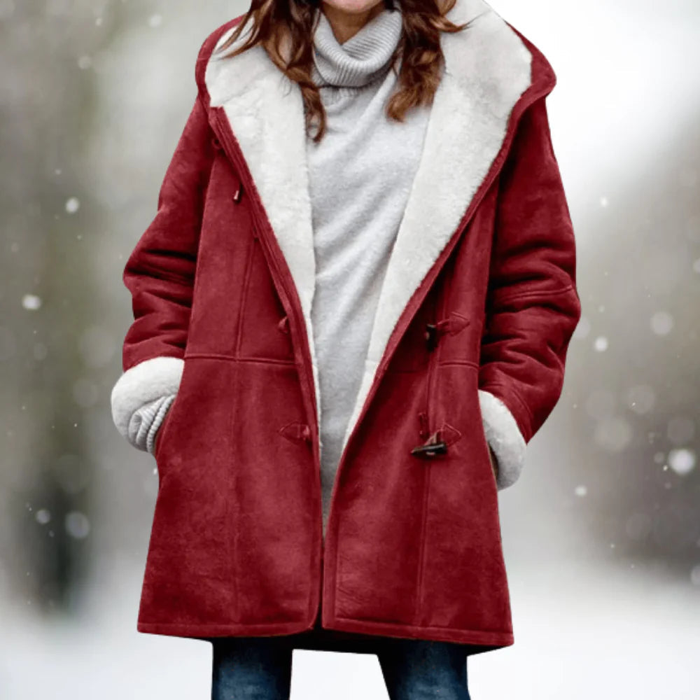 Ismira™ - Veste d’hiver chaude avec doublure en sherpa et capuche