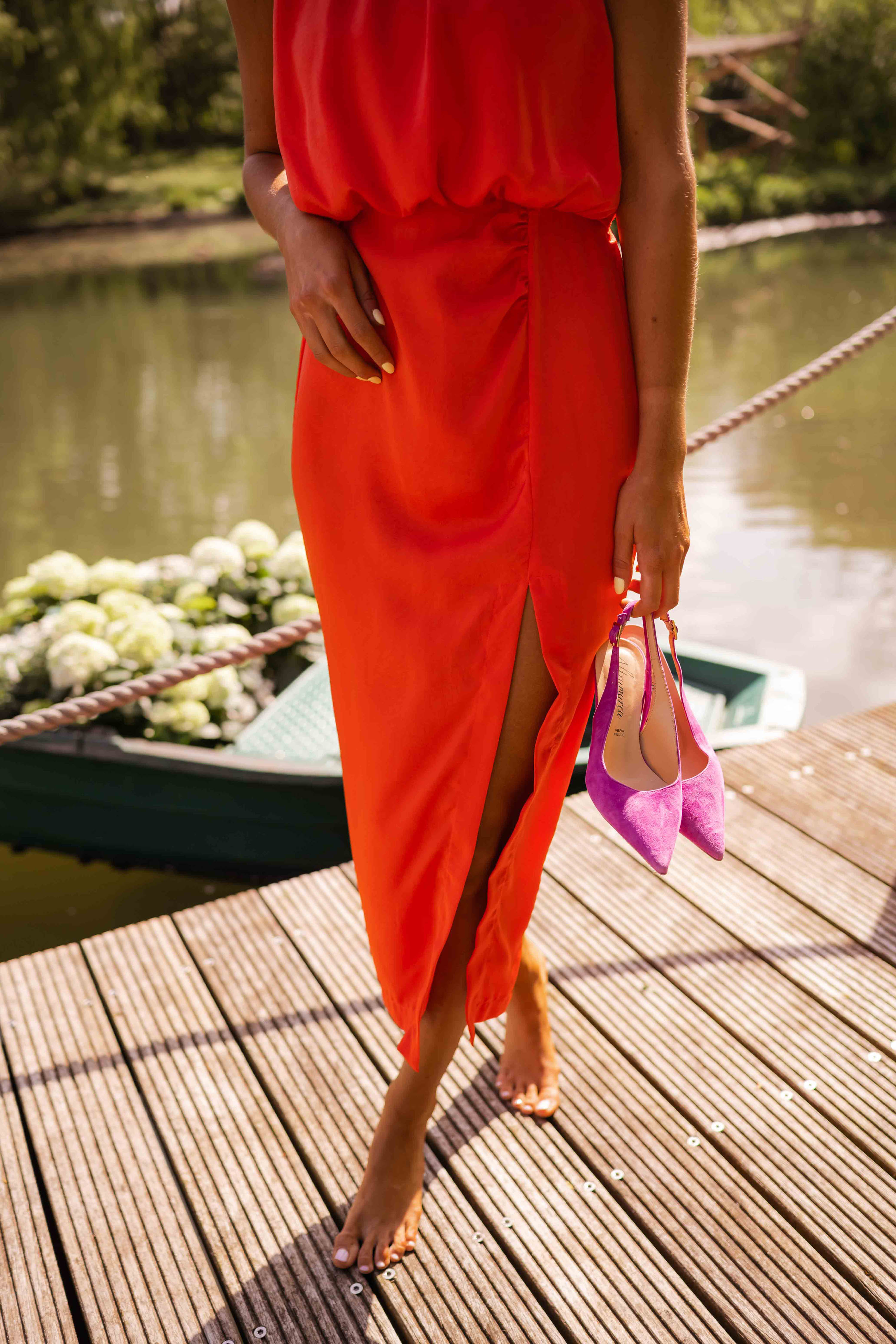 Anavella™ - Robe Midi d'Été Élégante au Design Fluide et Raffiné