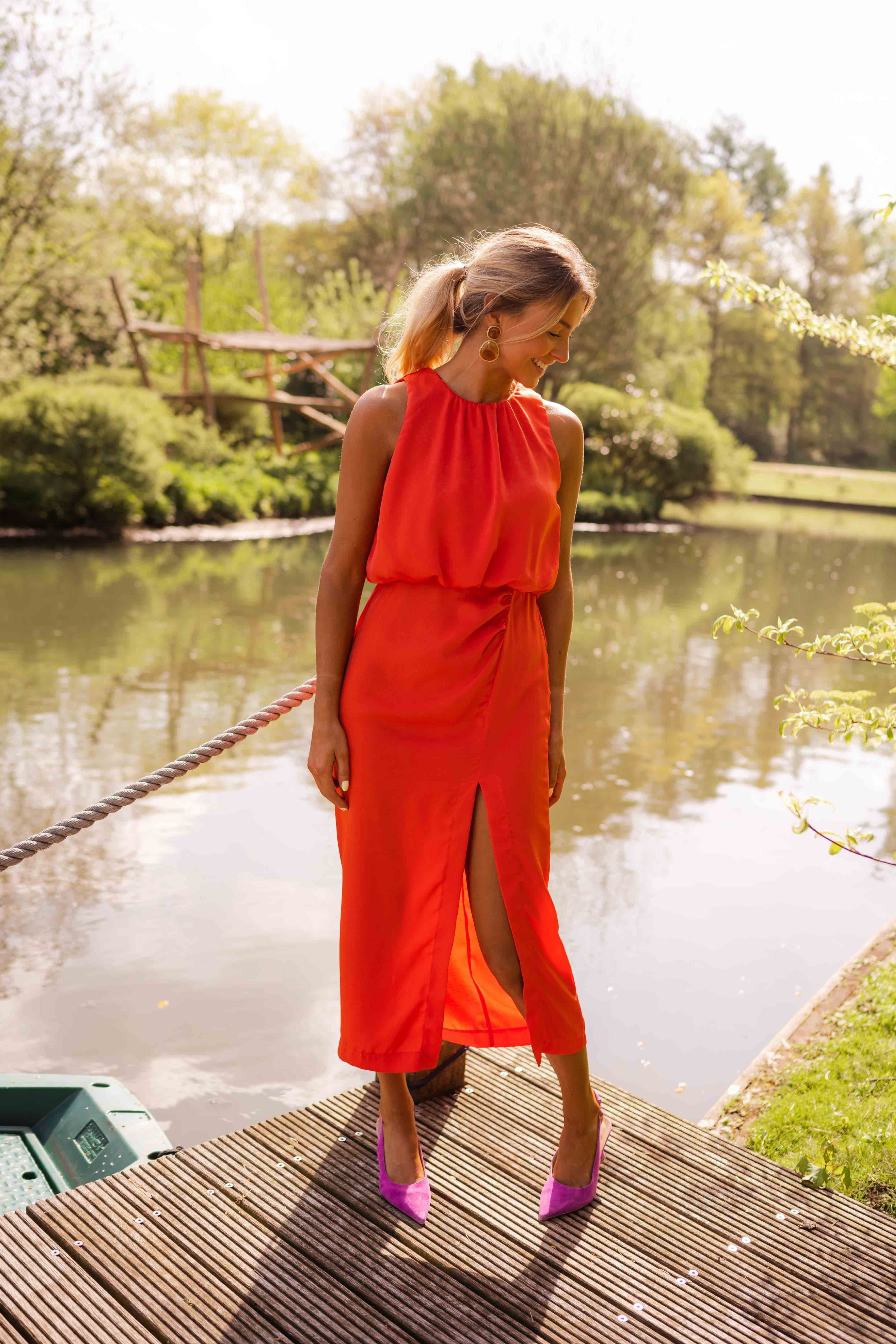 Anavella™ - Robe Midi d'Été Élégante au Design Fluide et Raffiné