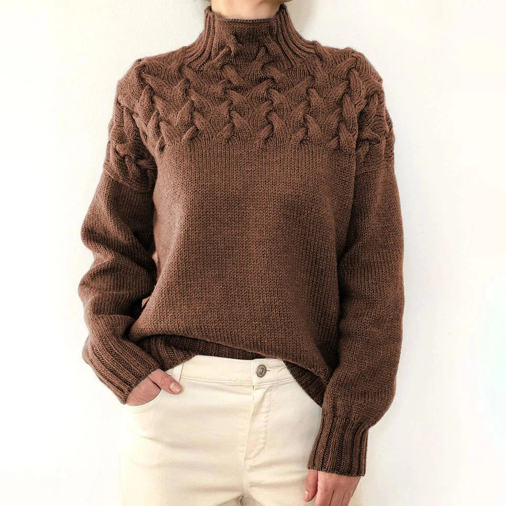 Jehanne™ - Pull Col Roulé Élégant