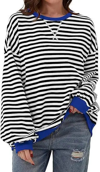 Maribel™ - Sweatshirts à Rayures Color Block Femme