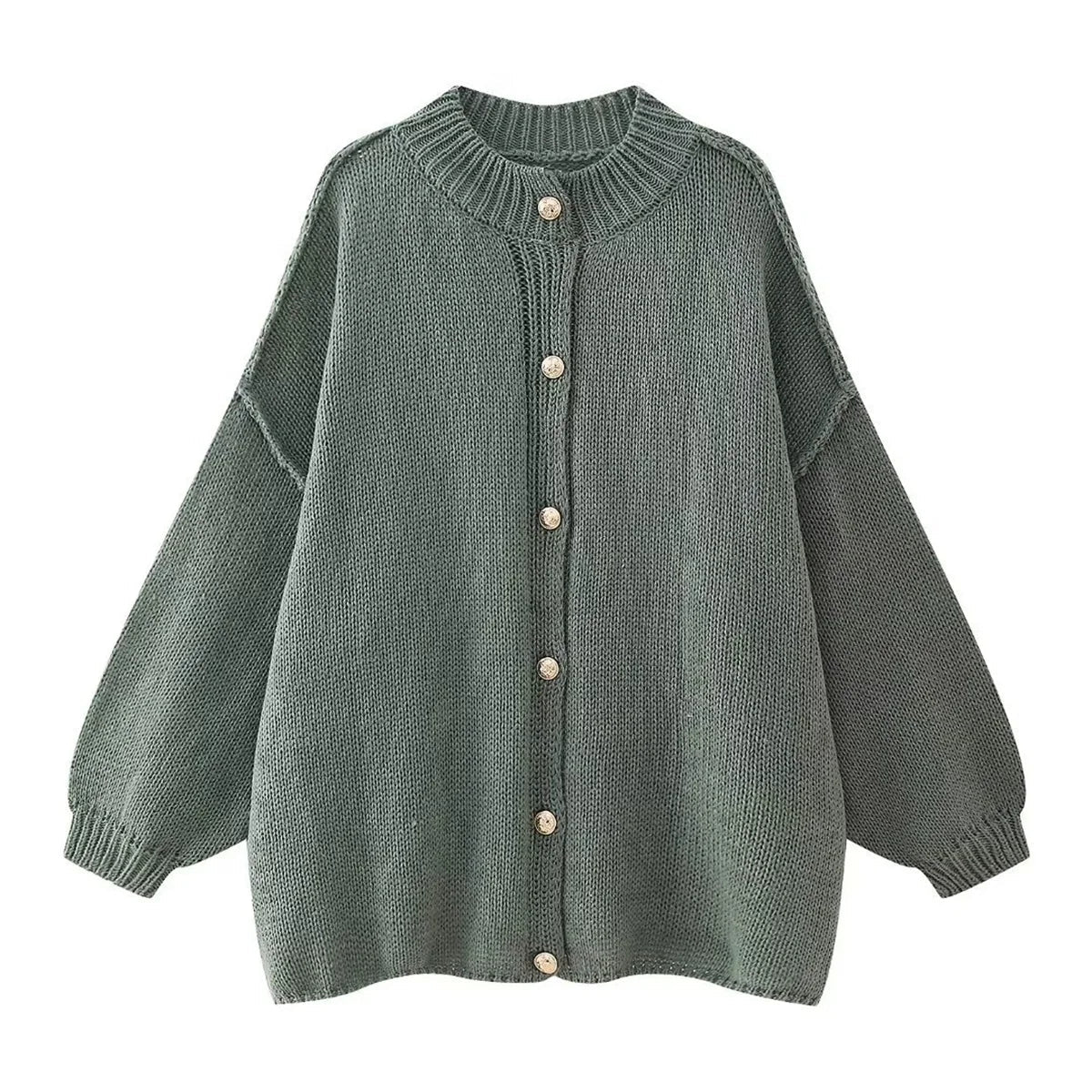 Lili™ - Pull Ample à Boutons Métalliques