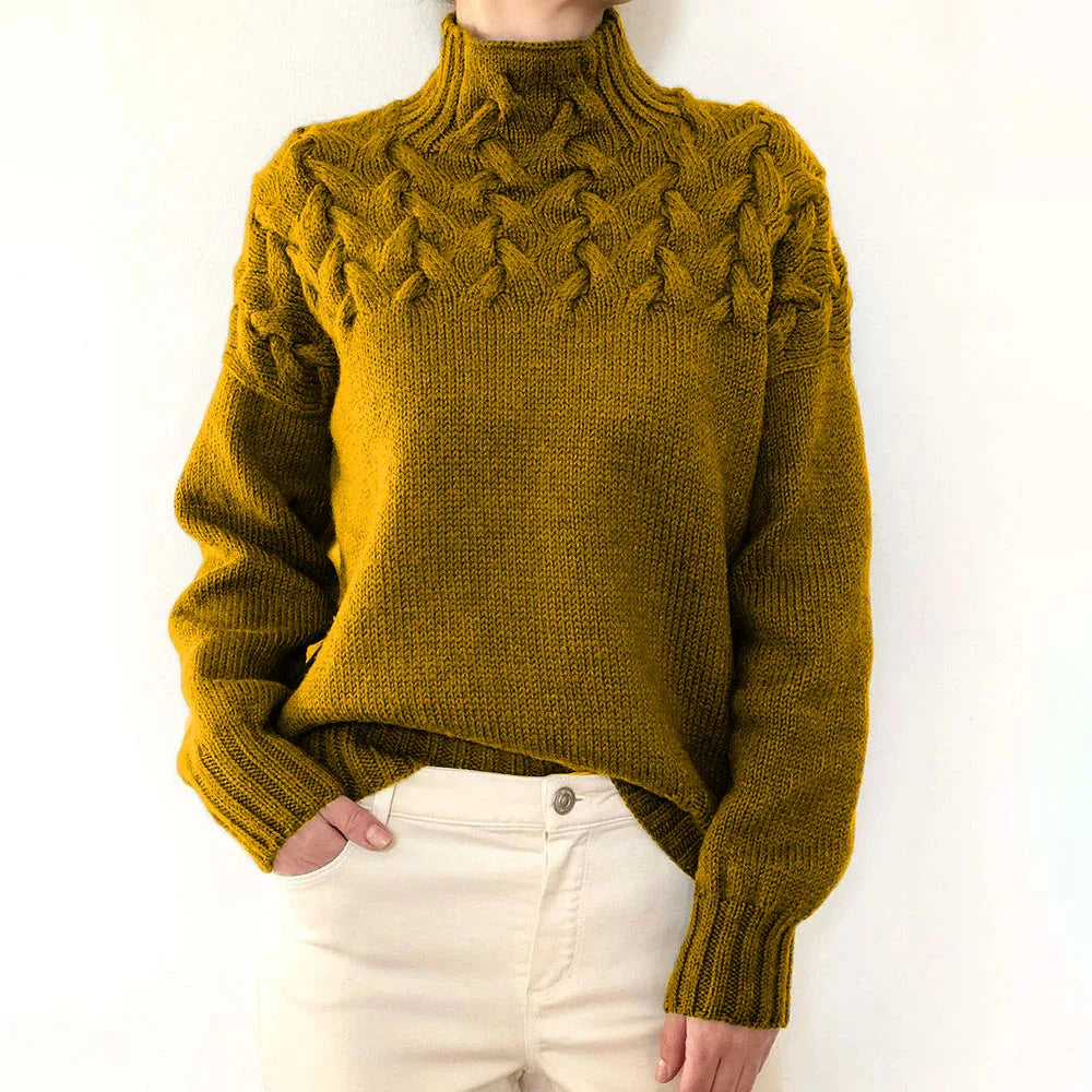 Jehanne™ - Pull Col Roulé Élégant