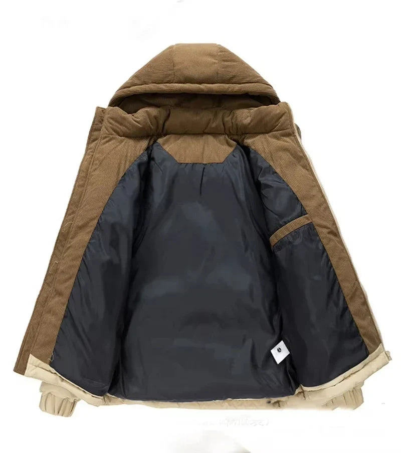 Patrick - Veste matelassée homme à capuche et fermeture éclair