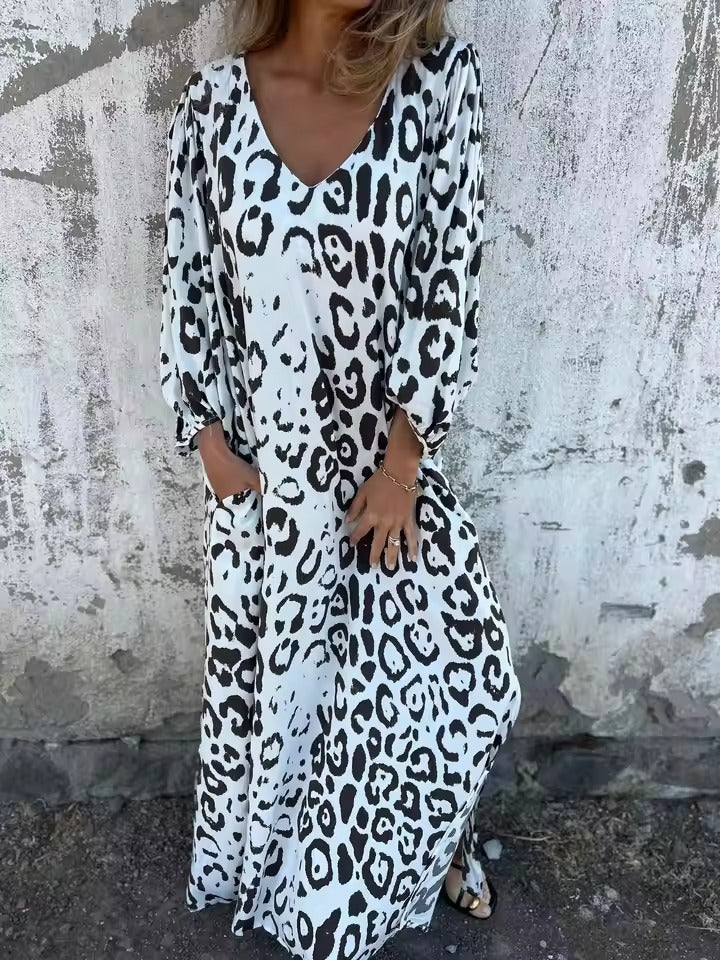 Gisela™ - Robe Léopard Safari Chic Élégante et Audacieuse