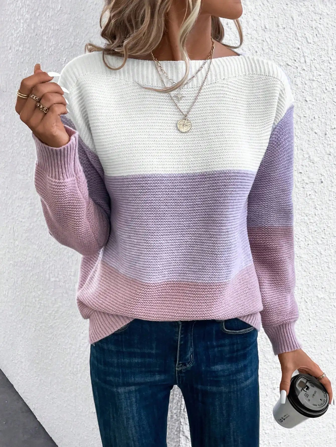 Maryse™ - Pull Tricoté Ombre Élégant et Confortable