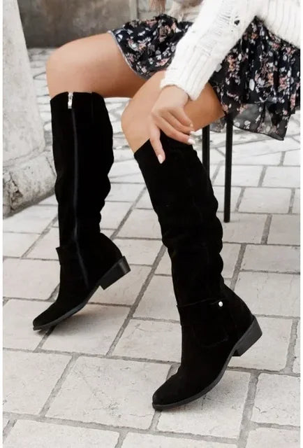 Elke™ - Bottes Cowboy Chic pour un Hiver Confortable