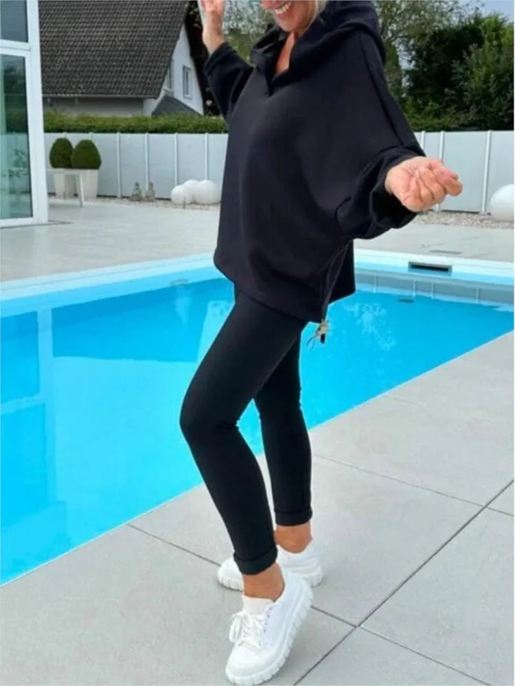 Adrienne™ - Ensemble Confort Hoodie & Pantalon Sarouel