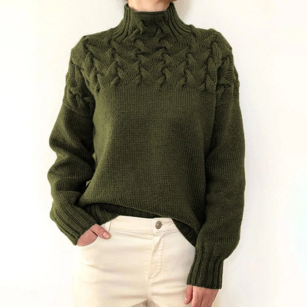 Jehanne™ - Pull Col Roulé Élégant