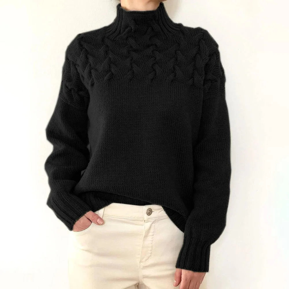 Jehanne™ - Pull Col Roulé Élégant