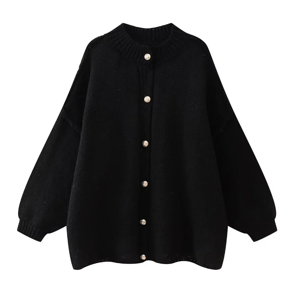Lili™ - Pull Ample à Boutons Métalliques